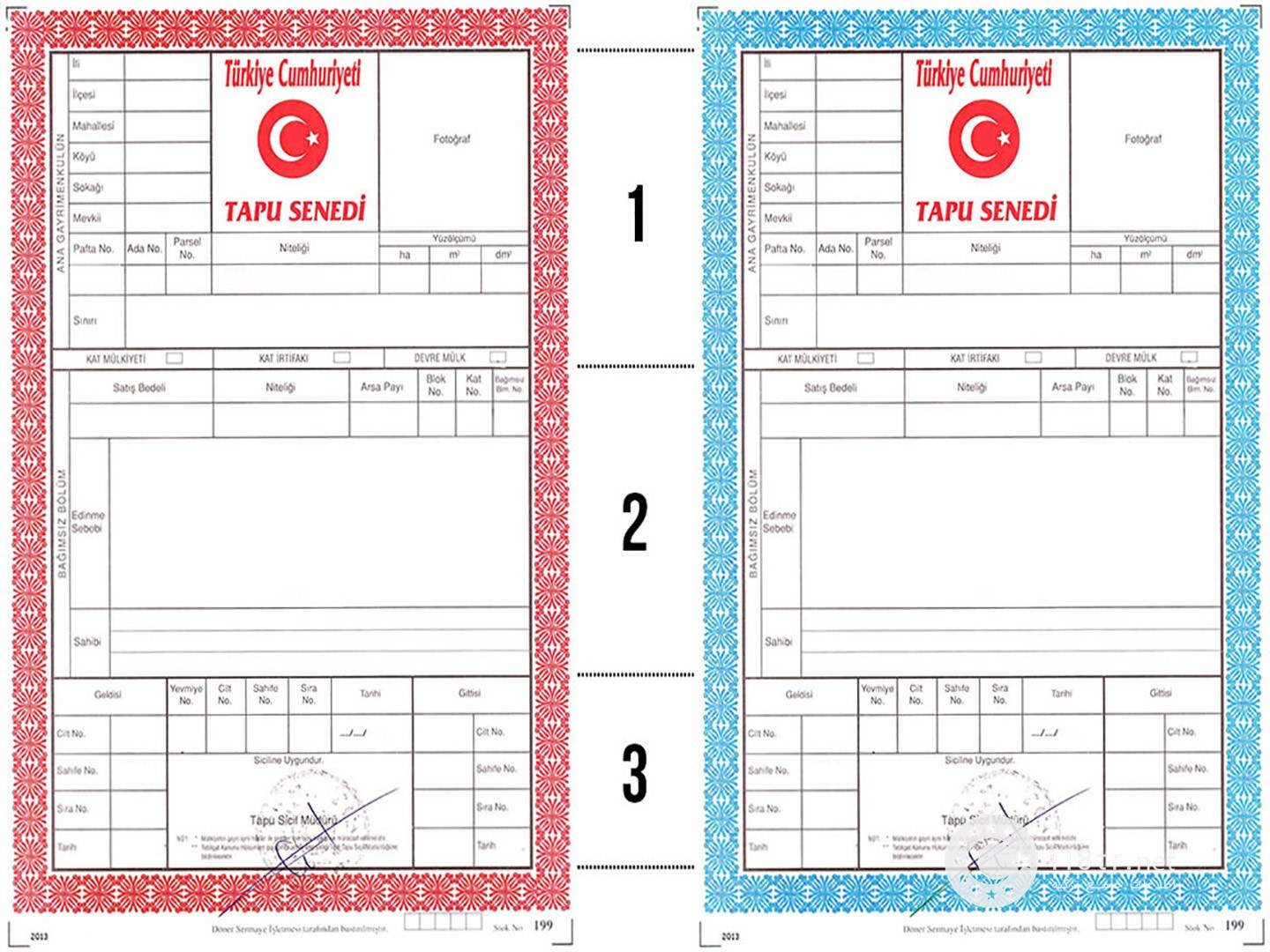 تفاوت سندهای ملکی آبی و سرخ در ترکیه چیست؟ 12